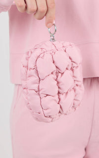 Tween Girls Mock Neck Pullover Set Bubble Bag Bleached Mauve