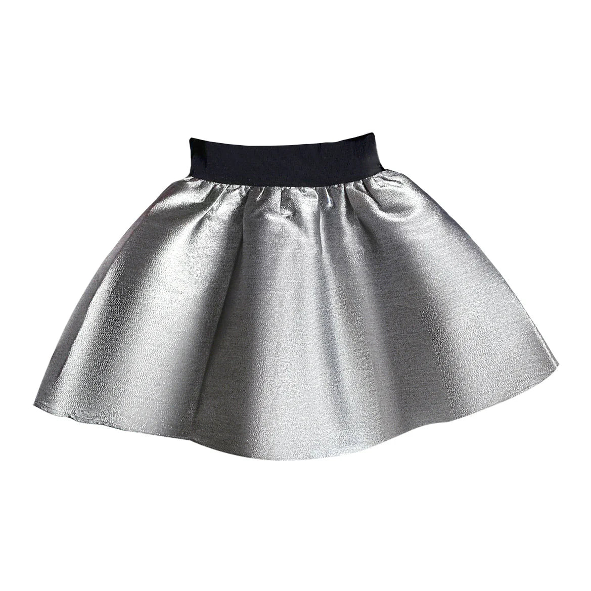 LITTLE OLIN SILVER GATHERED SKIRT
