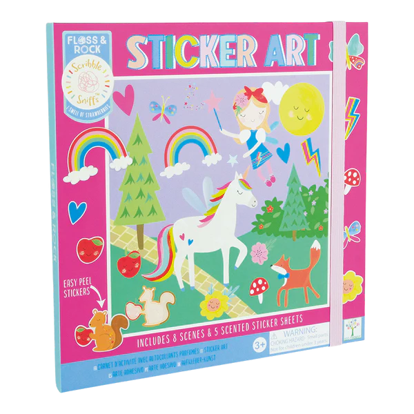 FLOSS & ROCK STICKER ART RAINBOW FAIRY