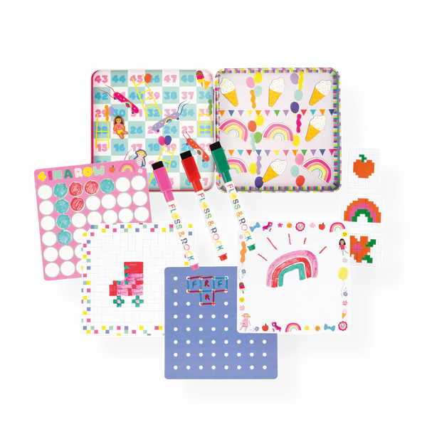 FLOSS & ROCK DOLLY MAGNETIC GAMES TIN