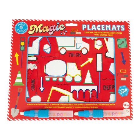 FLOSS & ROCK CONSTRUCTION MAGIC WATER PLACEMATS