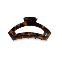 Open Hair Clip Small Tortoise
