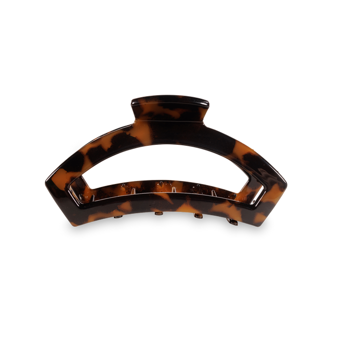 Open Hair Clip Small Tortoise