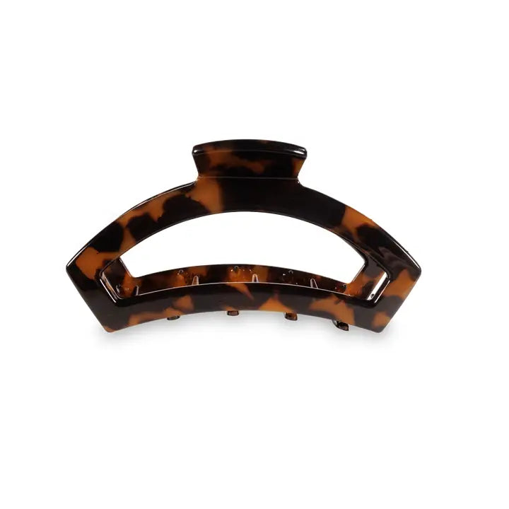 TELETIES TORTOISE SMALL OPEN HAIR CLIP