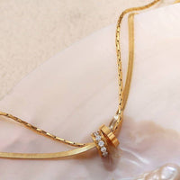 Josslyn 18K Stainless Steel Tarnish Free Layered Necklace