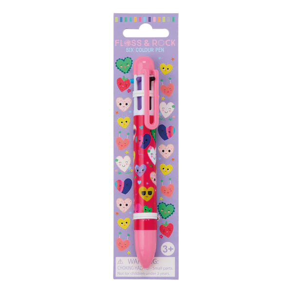 SIX COLOUR PEN HEARTS