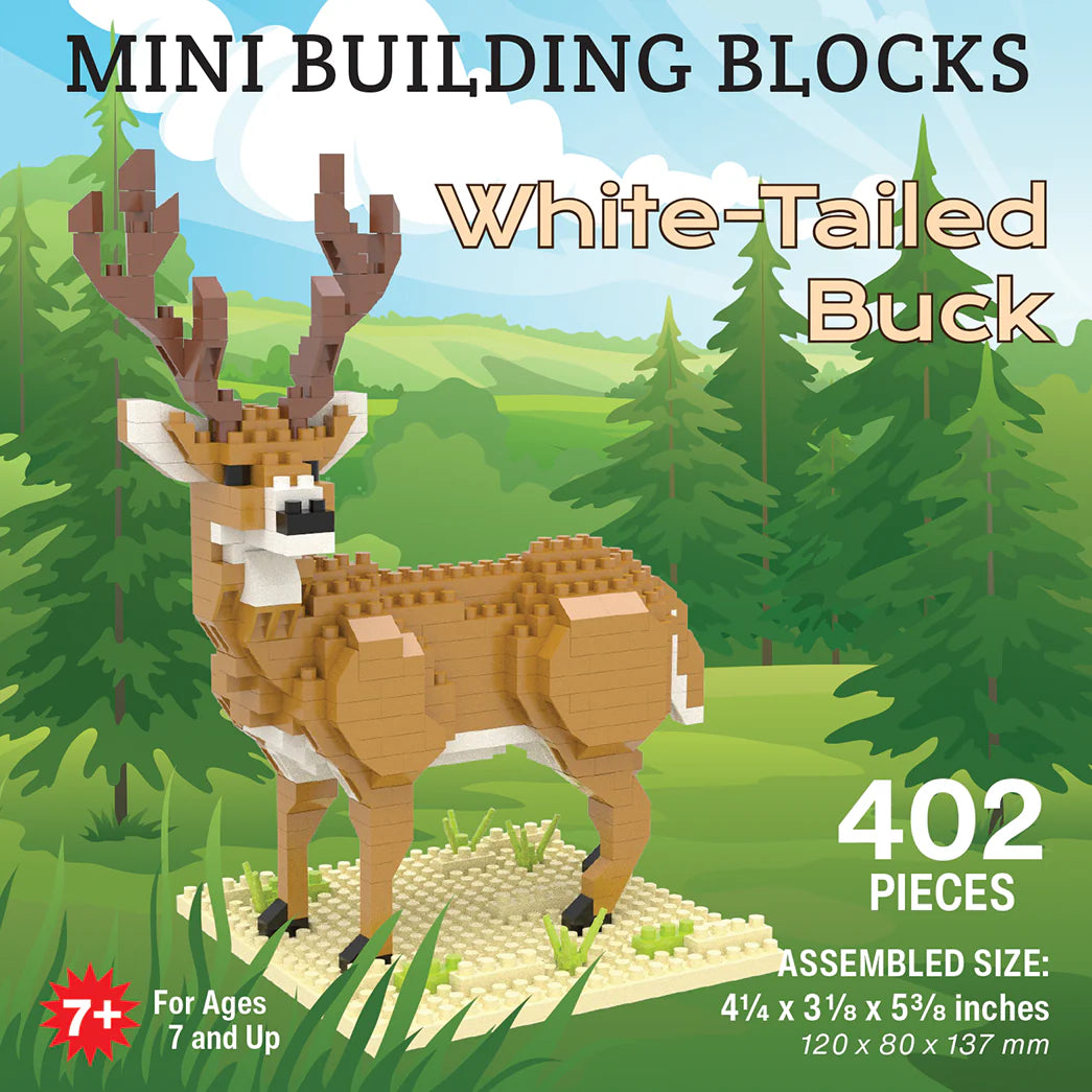 MINI BLOCK MEDIUM WHITE TAILED BUCK