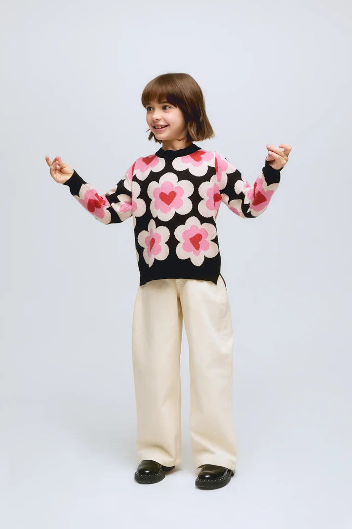 COMPANIA FANTASICA SWEET HEART SWEATER