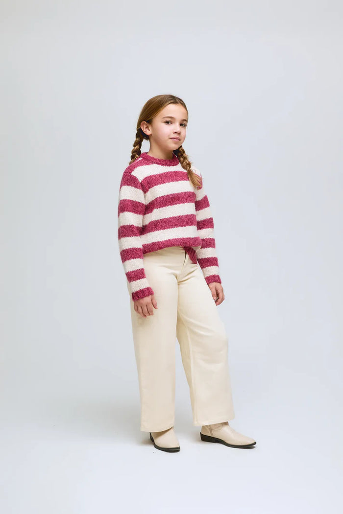 COMPANIA FANTASTICA WIDE LEG TROUSER OFF WHITE