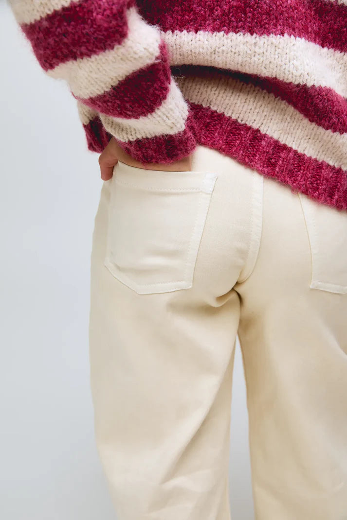 COMPANIA FANTASTICA WIDE LEG TROUSER OFF WHITE