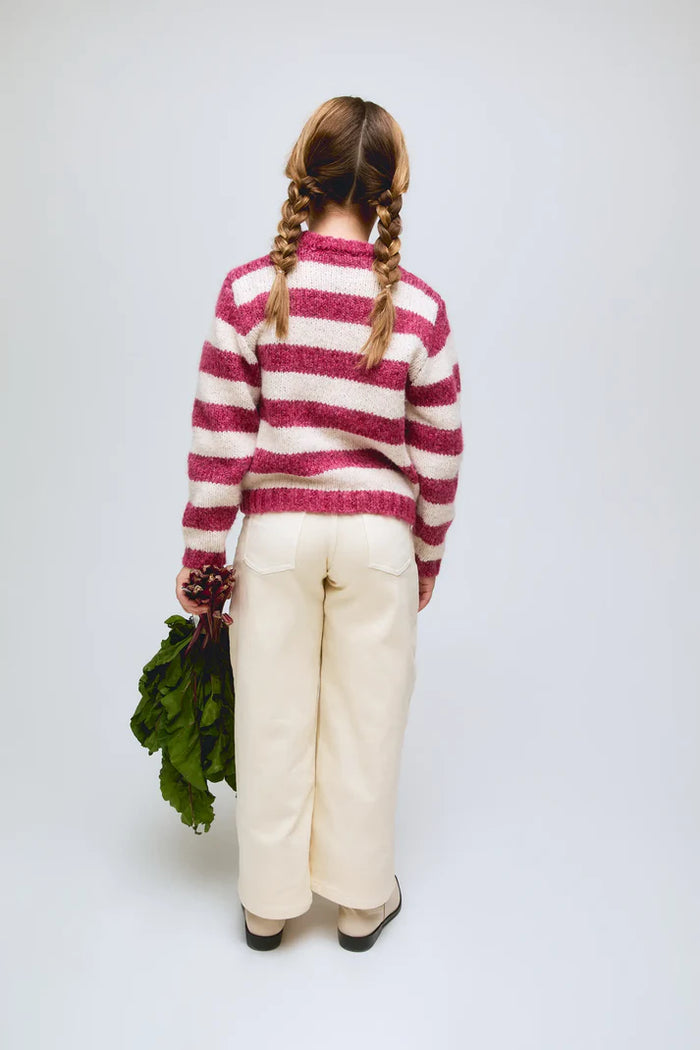 COMPANIA FANTASTICA WIDE LEG TROUSER OFF WHITE