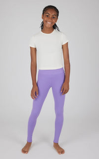 GIRLS CRISS CROSS EVERYDAY LEGGING PURPLE