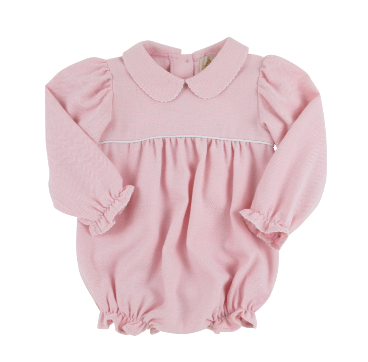 TBBC LONG SLEEVE BRITT BUBBLE WOVEN YARN SANDPEARL PINK