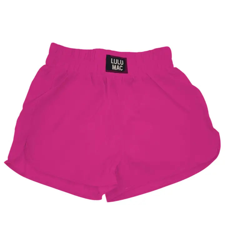 LULU MAC HOT PINK KIDS SOLID SHORT