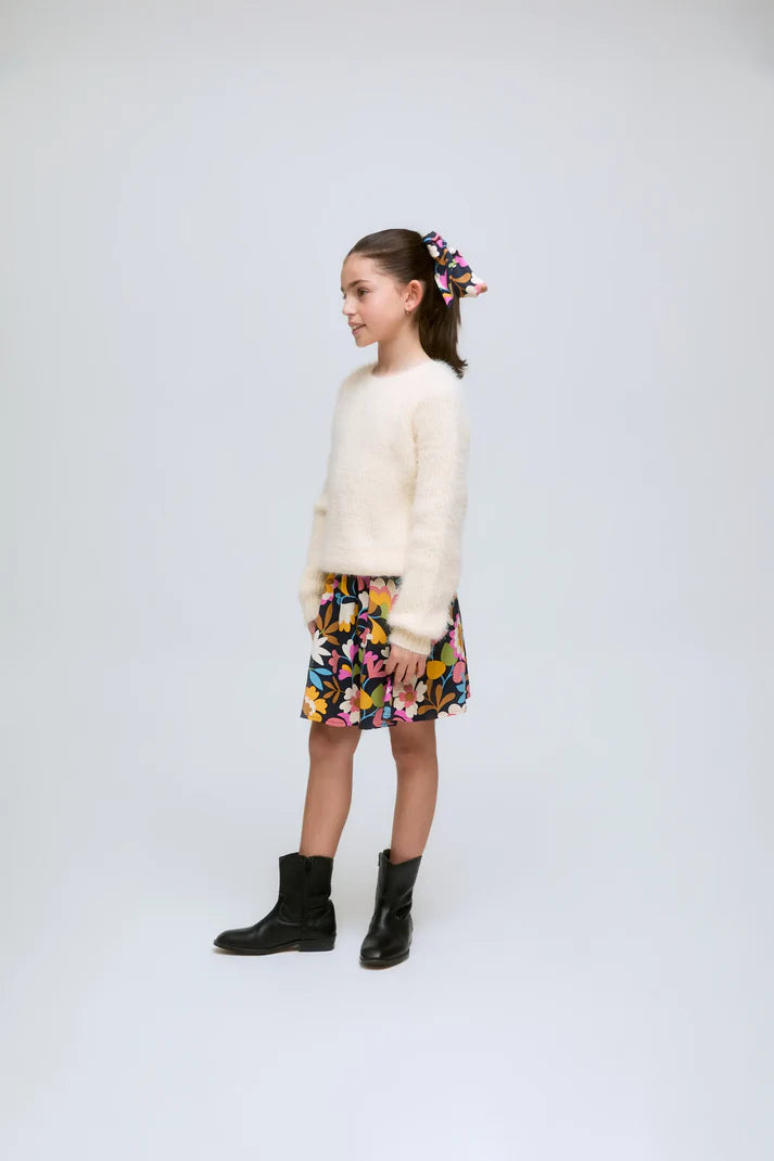 COMPANIA FANTASTICA GIRLS OFF WHITE SWEATER
