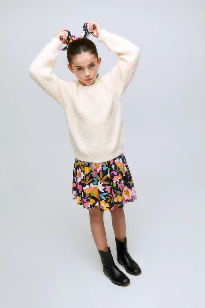 COMPANIA FANTASTICA GIRLS OFF WHITE SWEATER