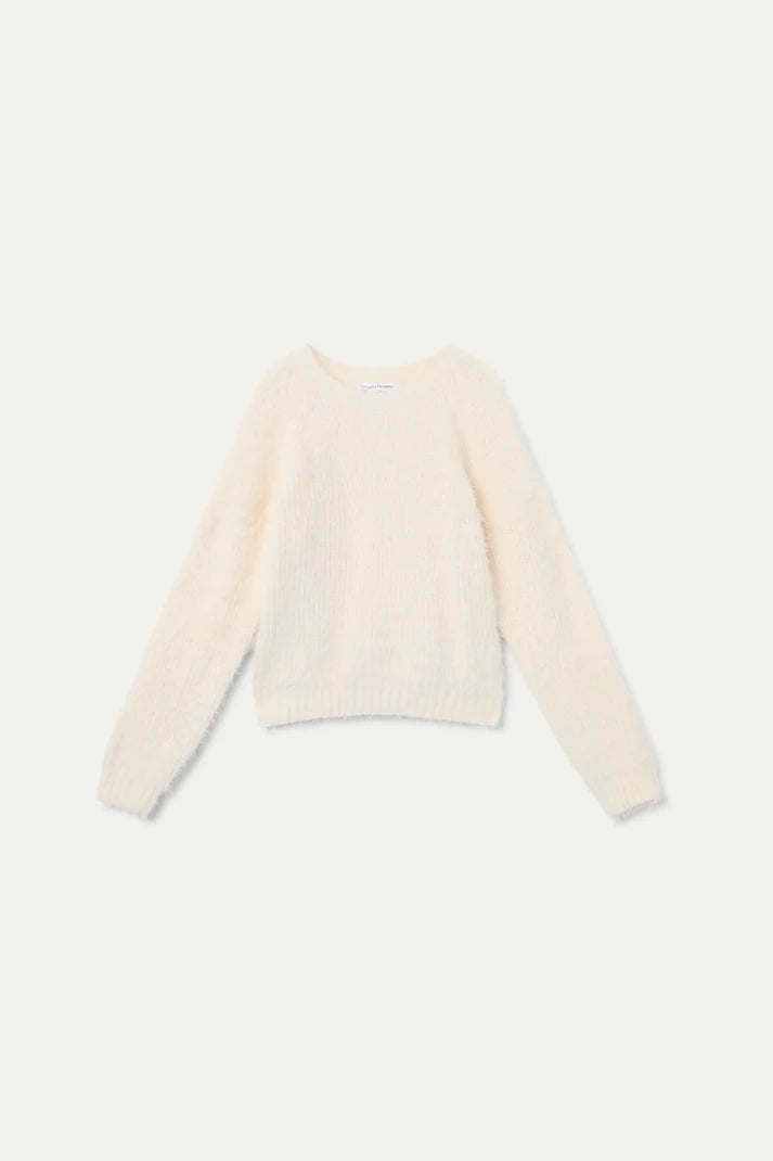 COMPANIA FANTASTICA GIRLS OFF WHITE SWEATER