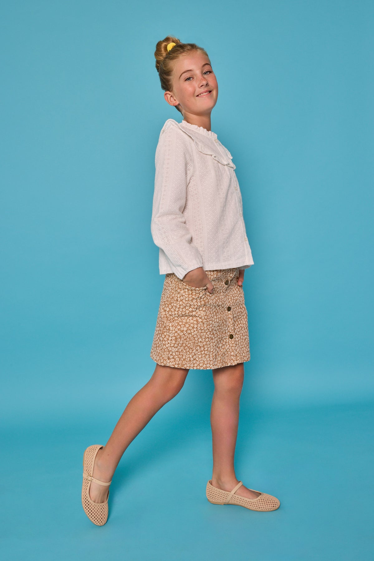 Emily Skirt Aspen Floral Cinnamon