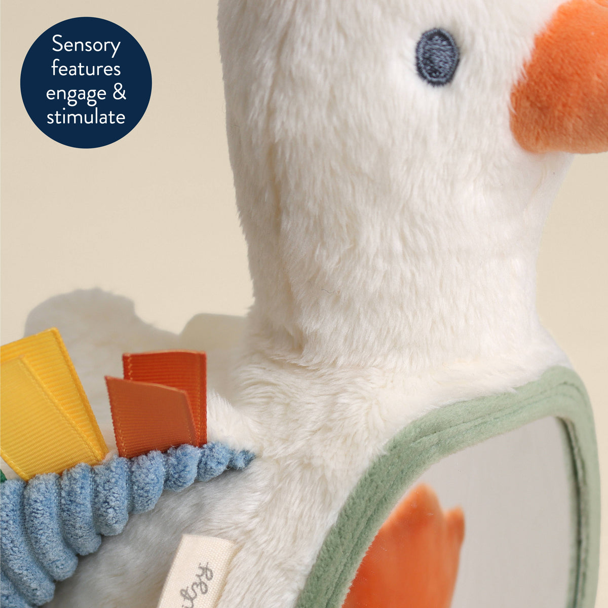 Itzy Bitzy Mirror™ Sensory Tummy Time Mirror Goose