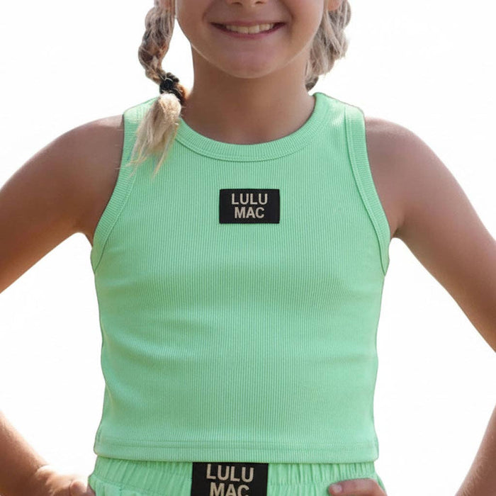 Solid Kids Tank Mint