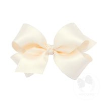 WEE ONES FRENCH SATIN BOW WITH KNOT WRAP ECU