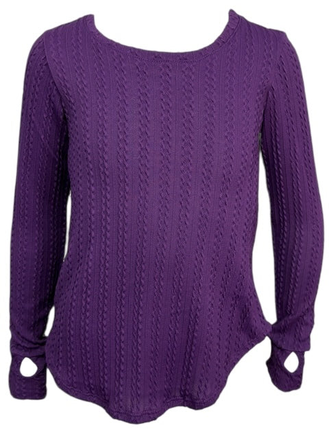 ERGE BRAID TOP VIOLET