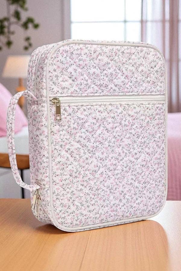 NAOMI PINK FLORAL BIBLE COVER