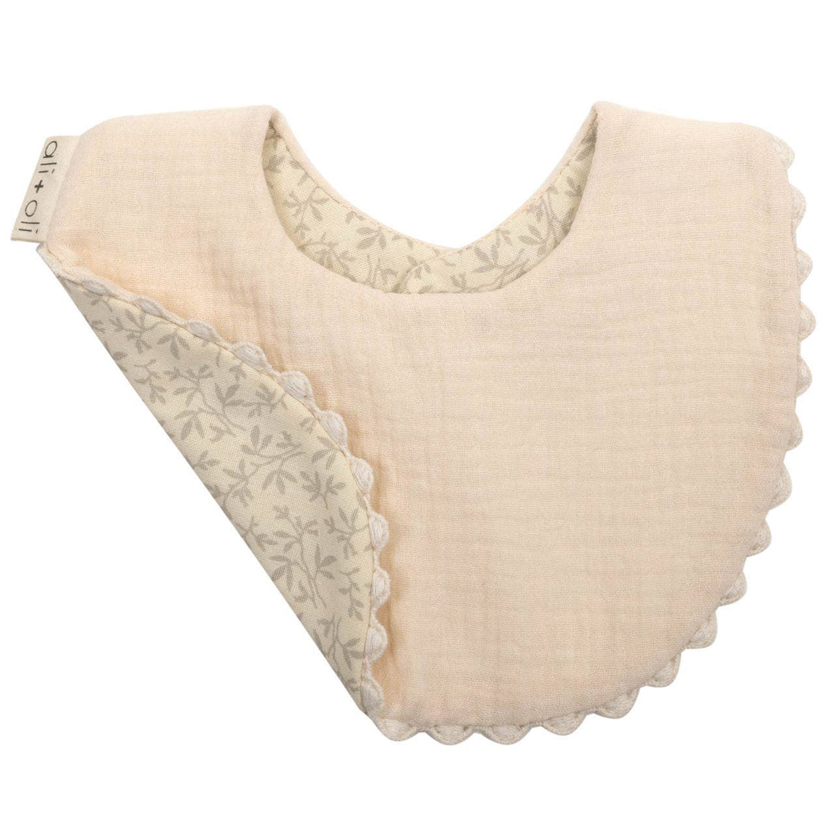 ALI + OLI COTTON DOUBLE SIDED BIB