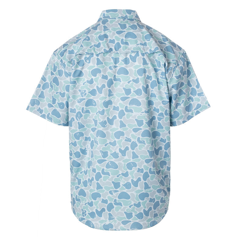 FIELDSTONE YOUTH SALTWATER CAMO BUTTON DOWN