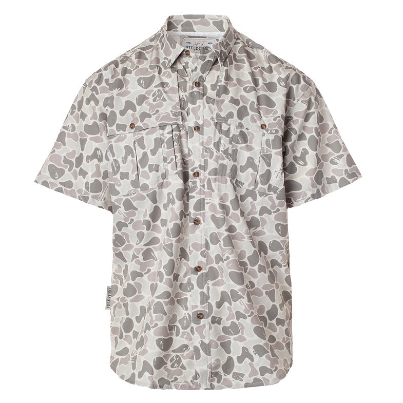 FIELDSTONE YOUTH MARSH CAMO BUTTON DOWN