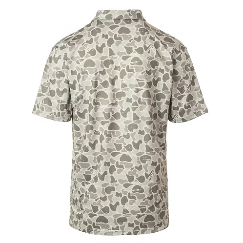 Fieldstone Youth Marsh Camo Polo
