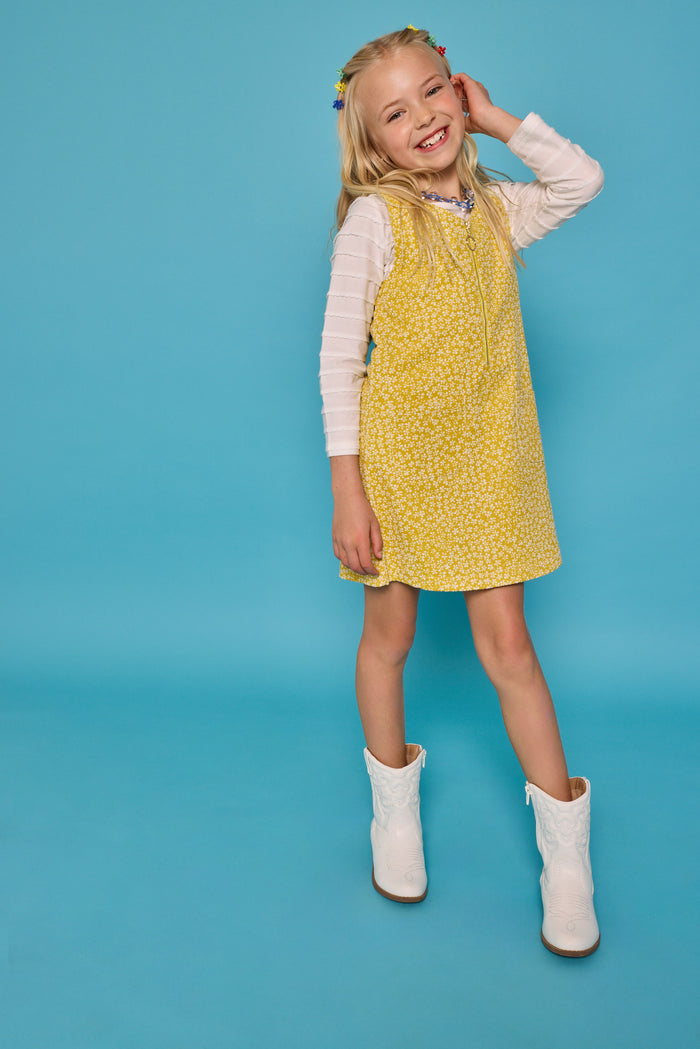 Retro Jumper Aspen Floral Apricot