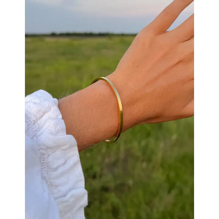 ELEVATED FAITH CROSS CUFF BRACELET