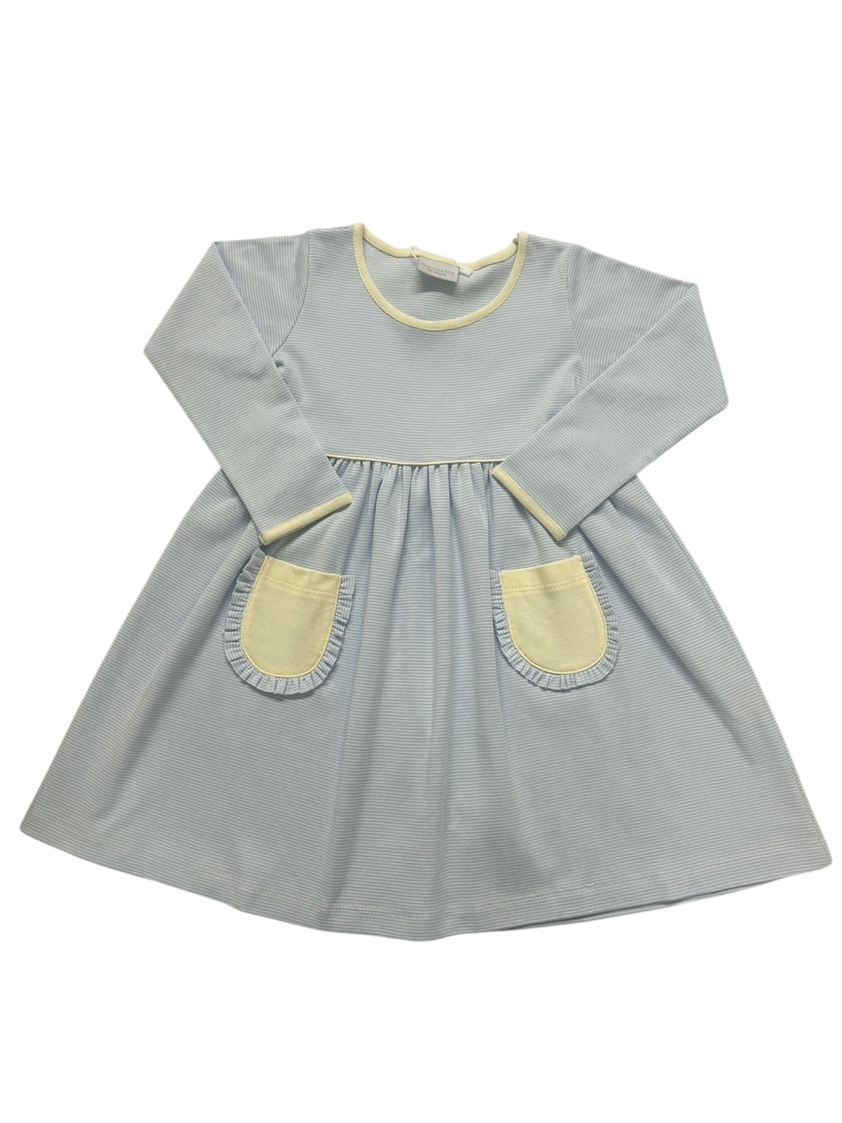 SQUIGGLES POPOVER BLUE & YELLOW WITH POCKETS