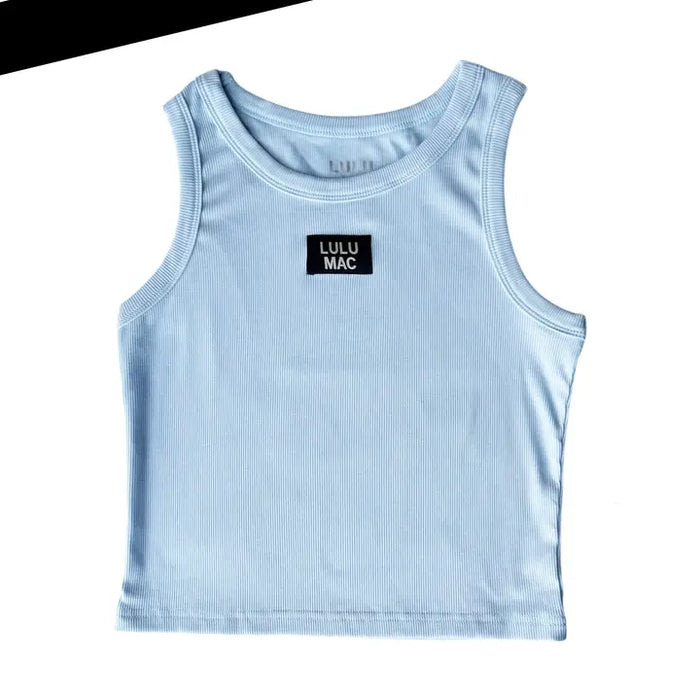 LIGHT BLUE KIDS SOLID TANK