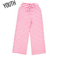 Lulu Mac Stripe Monochrome Patch Youth Pant Neon Pink