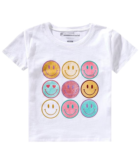 PRINCE PETER 9 HAPPY FACES CREW TEE