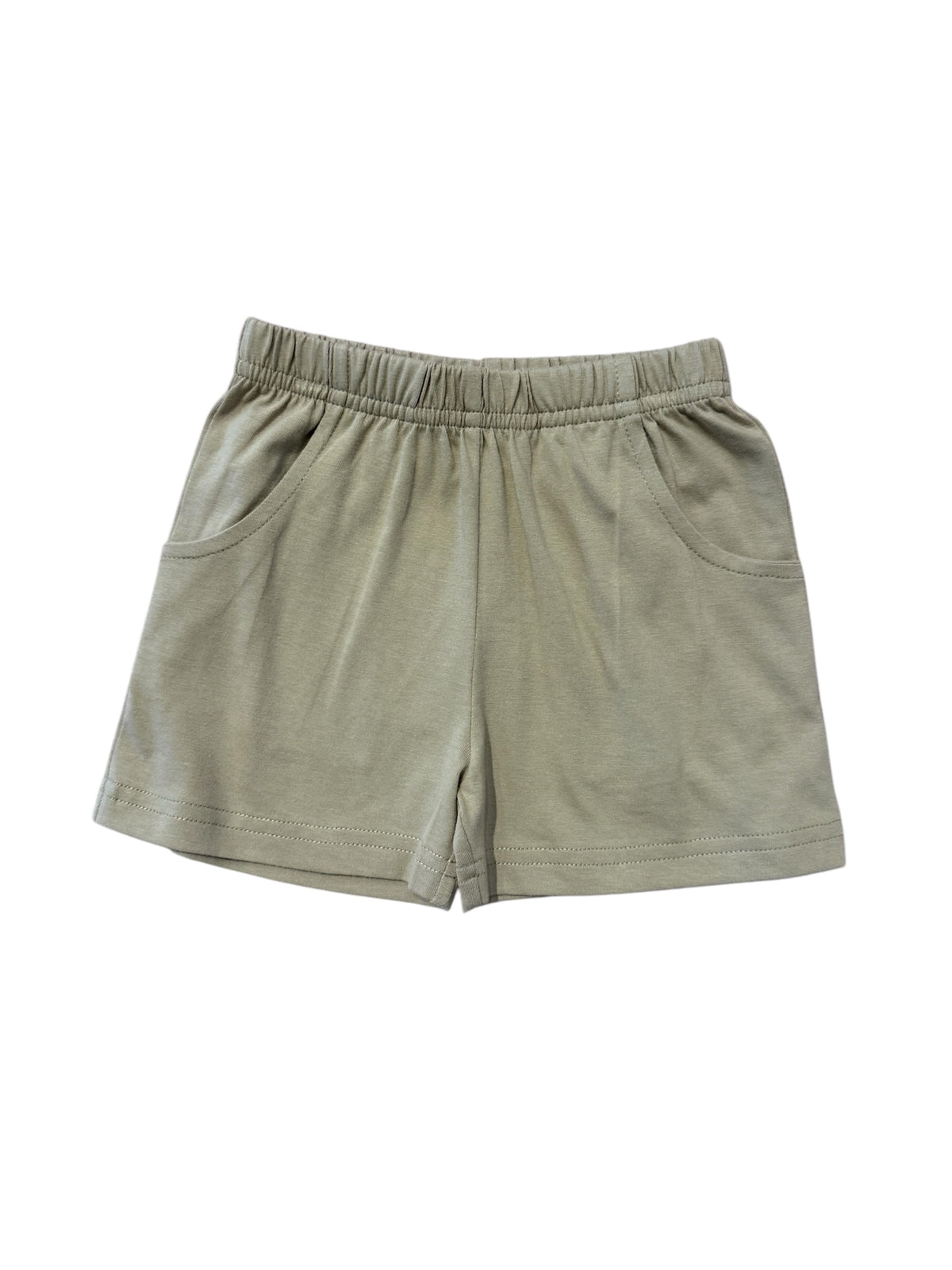 LUIGI JERSEY SHORTS WITH FRONT POCKETS SAND