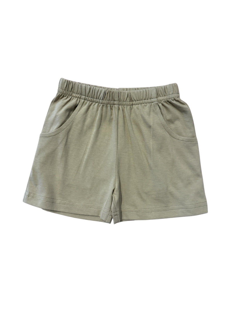 LUIGI JERSEY SHORTS WITH FRONT POCKETS SAND