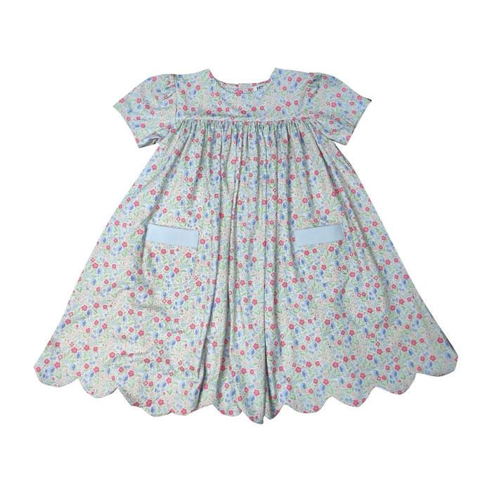 ISHTEX LIBERTY FLOWER GIRLS DRESS