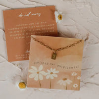 DO NOT WORRY MINI TAG NECKLACE
