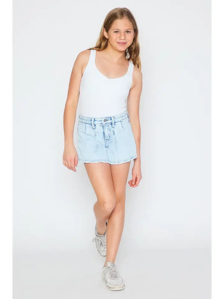 GIRLS DENIM SKORT
