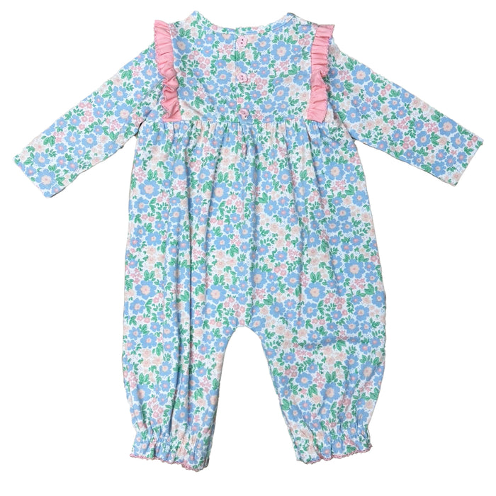 ISHTEX FLORAL GIRLS ROMPER