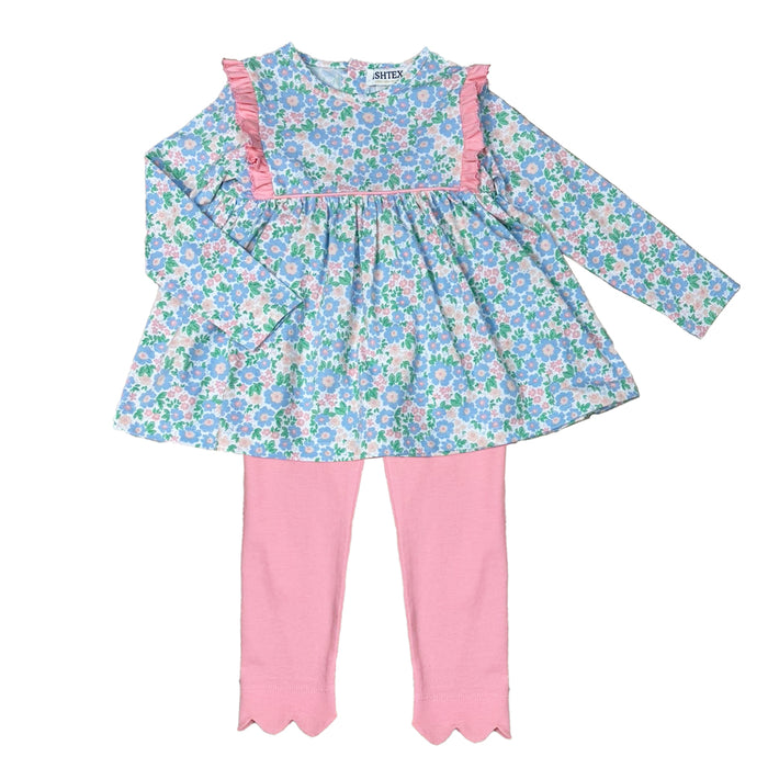 ISHTEX FLORAL LEGGINGS SET