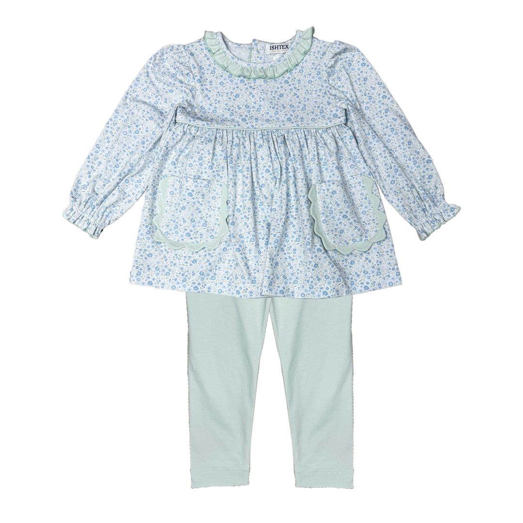 ISHTEX DITSY FLOWER LEGGINGS SET