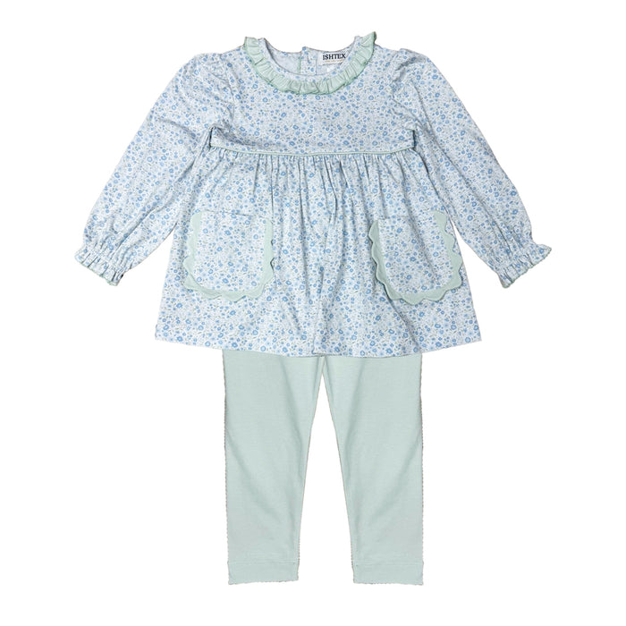 ISHTEX DITSY FLOWER LEGGINGS SET