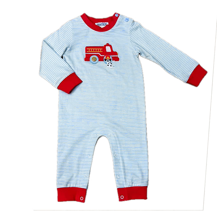 ISHTEX FIRE ENGINE BOYS ROMPER