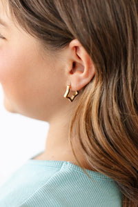 Pip Pop Post Star Hoop Stud Earrings