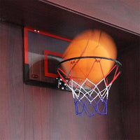 STEALTH DUNK SILENT BASKETBALL INDOOR HOOP WITH CLEAR BACKBOARD