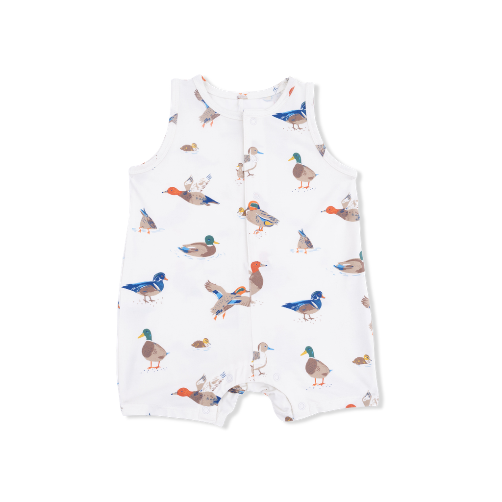 DUCKS SLEEVELESS SHORTIE ROMPER